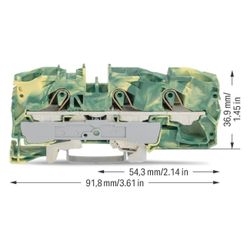 Wago Schutzleiterklemme TOPJOB S 2016-1307, 0,5-25mm2, Polyamid, Grün/Gelb... WAGO-2016-1307 4017332077200 (Abb. 1)
