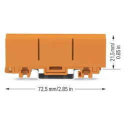 Wago Befestigungsadapter 2273 2273-500, Tragschiene 35mm oder Schraubbefestigung, Polyam... WAGO-2273-500 4050821101871 (Abb. 1)