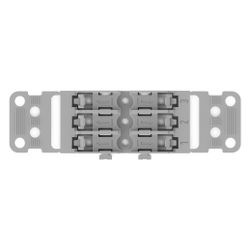 Wago Befestigungsadapter 221-2503, 3-fach, Schraubbefestigung, Polyamid, Grau... WAGO-221-2503 4066966119848 (Abb. 1)
