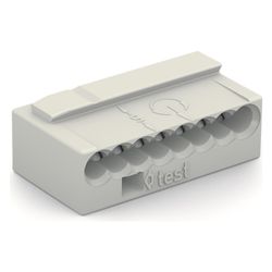 Wago MICRO-Verbindungsdosenklemme 243 243-308, 8-Leiter 0,6-0,8mm 100V 6A, Kunststoff, Li... WAGO-243-308 4044918502689 (Abb. 1)