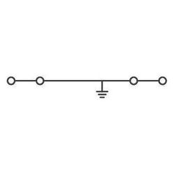Wago 4-Leiter-Schutzleiterklemme 870-837, 2,5mm2, 55x5x27,5mm, Grün/Gelb... WAGO-870-837 4045454094676 (Abb. 1)