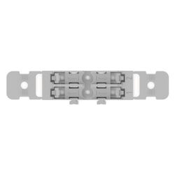 Wago Befestigungsadapter 221-2502, 2-fach, Schraubbefestigung, Polyamid, Grau... WAGO-221-2502 4066966119831 (Abb. 1)