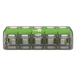 Wago Verbindungsklemme 221 5-Leiter, 0,2-4mm2, Polycarbonat, Transparent, 221-425... WAGO-221-425 4066966345285 (Abb. 1)