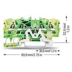 Wago Schutzleiterklemme TOPJOB S 2002-1407, 0,25-4mm2, Federzuganschluss, Thermoplast, ... WAGO-2002-1407 4017332999311 (Abb. 1)