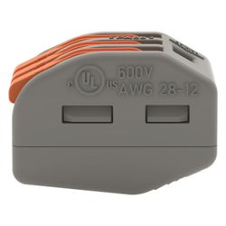 Wago Verbindungsklemme 222 222-413, 3-Leiter, 0,08-4mm2, 400V, 32A, Grau... WAGO-222-413 4017332955676 (Abb. 1)