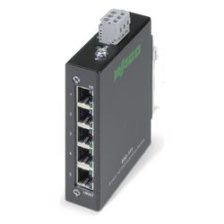 Wago Industrial-ECO-Switch 852-111, 5 Ports 100Base-TX, Stahlblech, schwarz... WAGO-852-111 4045454847593 (Abb. 1)