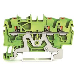 Wago Schutzleiterklemme TOPJOB S 2202-1307, 2,5mm2, Federzuganschluss, Polyamid, Grün/G... WAGO-2202-1307 4055143848626 (Abb. 1)