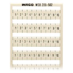 Wago WSB-Beschriftungskarte 209-502, 5mm Rastermaß, weiß... WAGO-209-502 4017332273008 (Abb. 1)