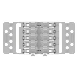 Wago Befestigungsadapter 221-2515, 5-fach, Rastfuß, Polyamid, Grau... WAGO-221-2515 4066966119916 (Abb. 1)