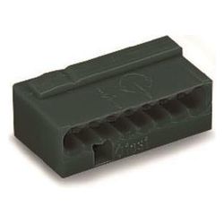 Wago MICRO-Verbindungsdosenklemme 243 243-208, 8-Leiter 0,6-0,8mm, Dunkelgrau... WAGO-243-208 4044918502634 (Abb. 1)