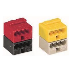 Wago 4-Leiter-Buchsenklemme 243 243-212, 0,6-0,8mm, Polyamid, Lichtgrau/Gelb... WAGO-243-212 4044918441407 (Abb. 1)