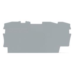 Wago Abschluss- und Zwischenplatte TOPJOB S 2002-1391, 0,8mm, Polyamid, Grau... WAGO-2002-1391 4055143234214 (Abb. 1)