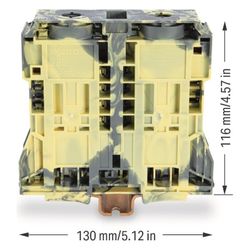 Wago 2-Leiter-Durchgangsklemme 285, 50-185mm2, 1000V, 353A, 130x32x116mm, Mehrfarbig, 28... WAGO-285-1181 4055143418508 (Abb. 1)