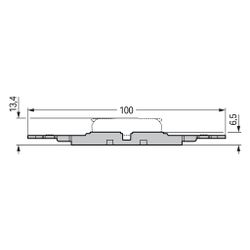 Wago Befestigungsadapter 221-2502, 2-fach, Schraubbefestigung, Polyamid, Grau... WAGO-221-2502 4066966119831 (Abb. 1)