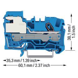 Wago N-Trennklemme TOPJOB S 2006-7114, 6mm2, 250V, 51A, Polyamid, Blau... WAGO-2006-7114 4044918989855 (Abb. 1)