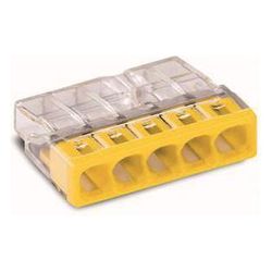 Wago COMPACT-Verbindungsdosenklemme 2273 2273-205, 5-Leiter 0,5-2,5mm2, Polycarbonat, Ge... WAGO-2273-205 4050821027874 (Abb. 1)