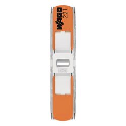 Wago Durchgangsverbinder 221 221-2401, 0,2-4mm2, 450V, 32A, Transparent/Orange... WAGO-221-2401 4066966120271 (Abb. 1)