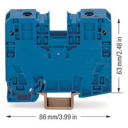 Wago 2-Leiter-Durchgangsklemme 285-134, 35mm2, 125A, 1000V, Blau... WAGO-285-134 4066966248432 (Abb. 1)