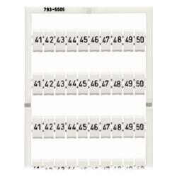 Wago WMB-Beschriftungsschild 793-5506, 5-5,2mm, 41-50, weiß... WAGO-793-5506 4044918934503 (Abb. 1)