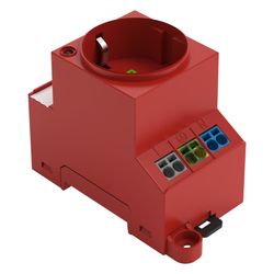 Wago Schaltschrank-Steckdose 709-583, 250V 16A, Polyamid, Rot... WAGO-709-583 4055143718301 (Abb. 1)