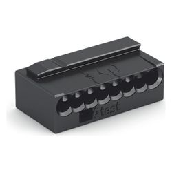 Wago MICRO-Verbindungsdosenklemme 243 243-208, 8-Leiter 0,6-0,8mm, Dunkelgrau... WAGO-243-208 4044918502634 (Abb. 1)