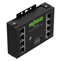 Wago Industrial-ECO-Switch 852-112, 8 Ports 100 Mbit/s, Stahlblech, Schwarz... WAGO-852-112 4045454847586 (Abb. 1)
