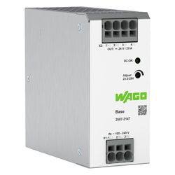Wago Primär getaktete Stromversorgung Base 24V 20A, 480W, 56x125x138mm, IP20... WAGO-2587-2147 4066966626698 (Abb. 1)