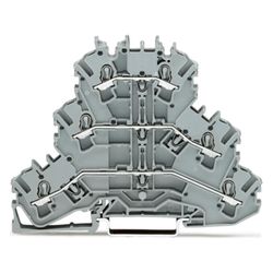 Wago Dreistockklemme TOPJOB S 2002-3201, 500V 24A 5,2mm, Polyamid, grau... WAGO-2002-3201 4044918691185 (Abb. 1)