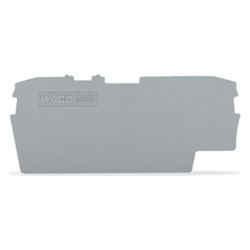 Wago Abschluss- und Zwischenplatte 2002-1691, 1mm, Polyamid, Grau... WAGO-2002-1691 4045454343224 (Abb. 1)
