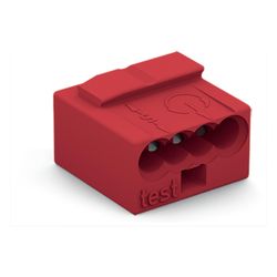 Wago Verbindungsdosenklemme 243 243-804, 4-Leiter 0,6-0,8mm, Rot... WAGO-243-804 4044918441025 (Abb. 1)