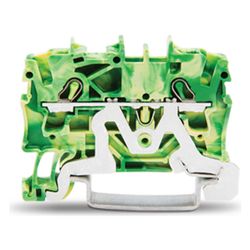Wago Schutzleiterklemme TOPJOB S 2002, 2,5mm2, 5,2x50,8x32,9mm, Polyamid, Grün/Gelb... WAGO-2002-1207 4017332999212 (Abb. 1)