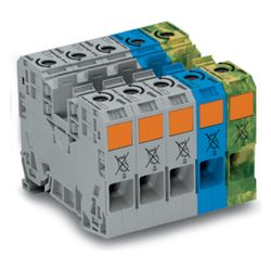 Wago Drehstromset 285-139, 35mm2, 125A, 1000V, Federzuganschluss, Mehrfarbig... WAGO-285-139 4045454584252 (Abb. 1)