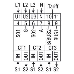 Wago Energiezähler 879-3040, 3x230/400V, 1A/5A, Modbus/M-Bus, 35mm... WAGO-879-3040 4066966177299 (Abb. 1)