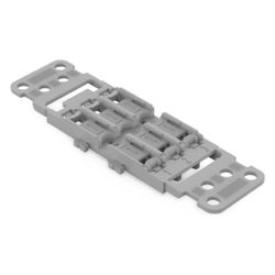 Wago Befestigungsadapter 221-2513, 3-fach, Rastfuß, Polyamid, Grau... WAGO-221-2513 4055144066562 (Abb. 1)