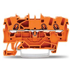 Wago 3-Leiter-Durchgangsklemme 2001-1302, 1,5mm2, 800V, 18A, Orange... WAGO-2001-1302 4017332998642 (Abb. 1)