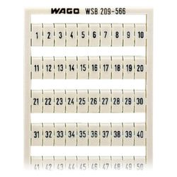 Wago WSB-Beschriftungskarte 209-566, Rastermaß 5mm, weiß... WAGO-209-566 4017332273138 (Abb. 1)