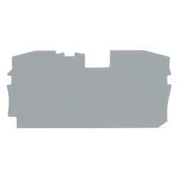 Wago Abschluss- und Zwischenplatte TOPJOB S 2010-1291, 1mm, Grau... WAGO-2010-1291 4044918144148 (Abb. 1)