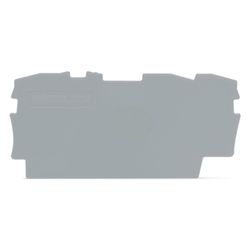 Wago Abschluss- und Zwischenplatte TOPJOB S 2002-1391, 0,8mm, Polyamid, Grau... WAGO-2002-1391 4055143234214 (Abb. 1)