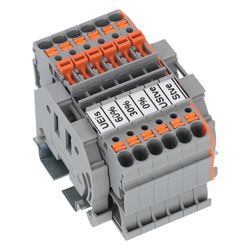 Wago Relaisklemmenleiste 821-509, 400V 16A, 44,2x66,1x32,9mm, Polyamid, grau... WAGO-821-509 4066966781250 (Abb. 1)