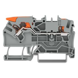Wago 2-Leiter-Durchgangsklemme TOPJOB S 2102-5201, 2,5mm2, Polyamid, Grau... WAGO-2102-5201 4055143741842 (Abb. 1)