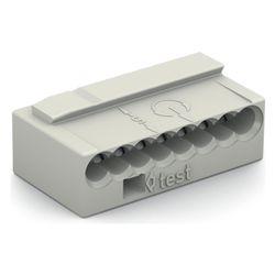 Wago MICRO-Verbindungsdosenklemme 243 243-308, 8-Leiter 0,6-0,8mm 100V 6A, Kunststoff, Li... WAGO-243-308 4044918502689 (Abb. 1)