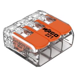 Wago Verbindungsklemme 221-613, 0,5-6mm2, Polycarbonat, Transparent... WAGO-221-613 4055143715416 (Abb. 1)