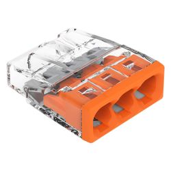 Wago COMPACT-Verbindungsdosenklemme 2273-203, 3-Leiter 0,5-2,5mm2, Polycarbonat, Transpa... WAGO-2273-203 4050821027850 (Abb. 1)