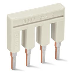 Wago Querverbinder TOPJOB S 2002-404, 800V 25A 5,2mm, Isoliert, Lichtgrau... WAGO-2002-404 4055143687362 (Abb. 1)