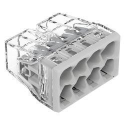 Wago Verbindungsdosenklemme 2273-208, 8-Leiter 0,5-2,5mm2, 450V 24A, Transparent/Grau... WAGO-2273-208 4050821027881 (Abb. 1)