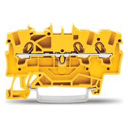 Wago 3-Leiter-Durchgangsklemme TOPJOB S 2001-1306, 1,5mm2, Polyamid, Gelb... WAGO-2001-1306 4045454537401 (Abb. 1)
