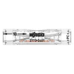 Wago Durchgangsverbinder 2773, 0,75-4mm2, 32A, 450V, Polycarbonat, Transparent, 2773-24... WAGO-2773-2401 4066966321630 (Abb. 1)