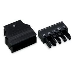 Wago Buchsenteil WINSTA MIDI 770-105, 5-polig, 400V, 25A, 76x54,6x17mm, Polyamid, Schwarz... WAGO-770-105 4044918252157 (Abb. 1)