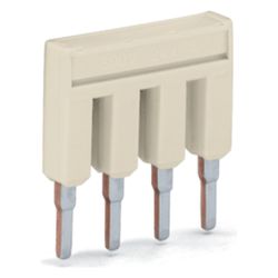 Wago Kammbrücker TOPJOB S 2001-404, 4-fach, 800V, 18A, 4,2mm Raster, Polyamid, Lichtgrau... WAGO-2001-404 4055143698450 (Abb. 1)