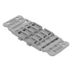 Wago Befestigungsadapter 221-2504, 4-fach, Schraubbefestigung, Polyamid, Grau... WAGO-221-2504 4066966119855 (Abb. 1)